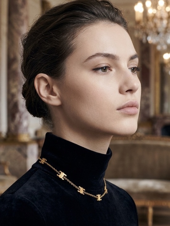 Celine Jewelry - CELINE Triomphe Logo Necklace